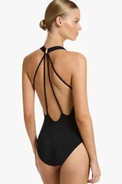 Women Jets et Lace Back Plunge One Piece