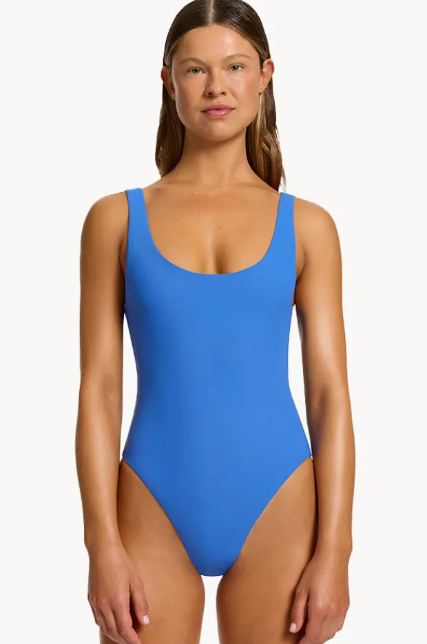 Women Jets et Scoop Neck High Leg One Piece