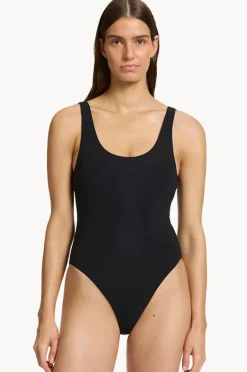 Women Jets et Scoop Neck High Leg One Piece