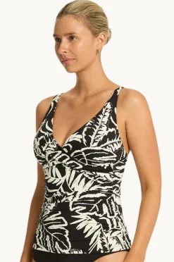 Women Sea Level Jungle Book Cross Front Tankini Separate
