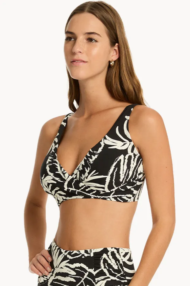 Women Sea Level Jungle Book G Cup Cross Front Bra