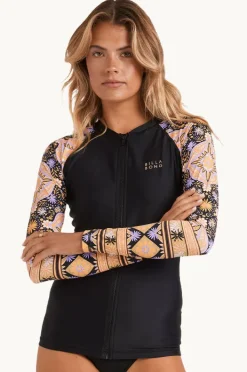 Women Billabong Just For You Pipa Long Sleeve Suntop