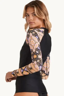 Women Billabong Just For You Pipa Long Sleeve Suntop