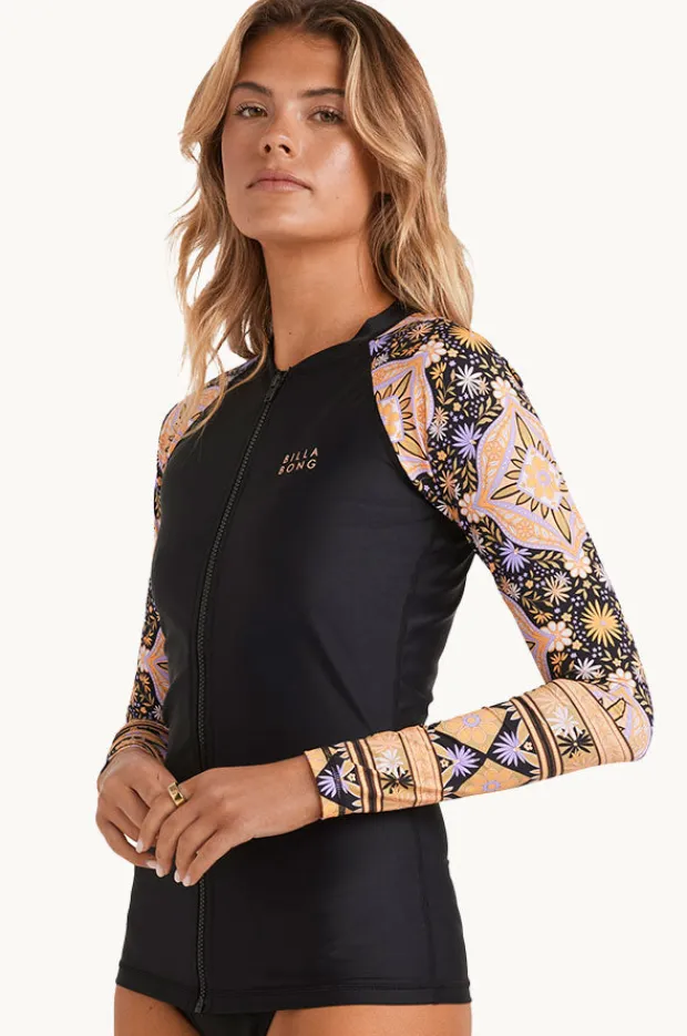 Women Billabong Just For You Pipa Long Sleeve Suntop