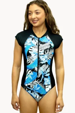 Women Salty Ink Kailani Reef Short Sleeve Sunsuit