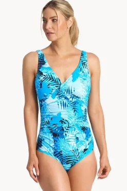 Women Jantzen Keanu Dd/e Cup Ruched Twist Front One Piece