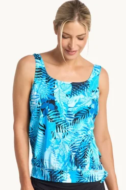 Women Jantzen Keanu Scoop Neck Blouson Tankini Separate