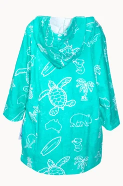 BOY Back Beach Co Kids Australia Hooded Towel Robe 5-7Y