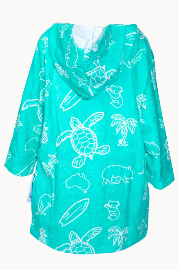 BOY Back Beach Co Kids Australia Hooded Towel Robe 3-5Y