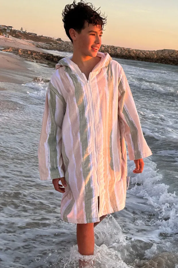 BOY Back Beach Co Kids Island Hooded Towelling Robe 7-11Y