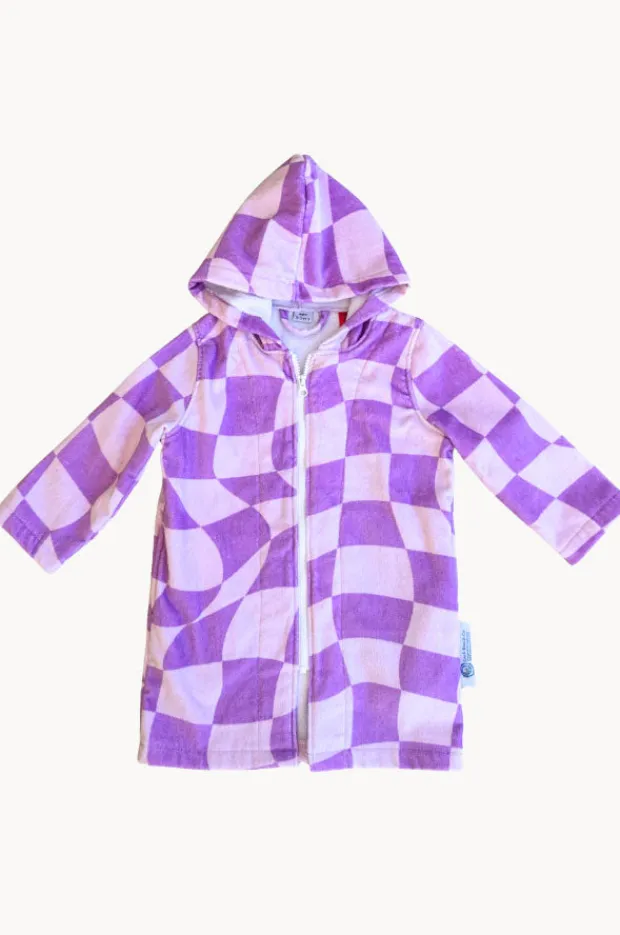 BOY Back Beach Co Kids Ocean Drifter Hooded Towelling Robe 3-5Y