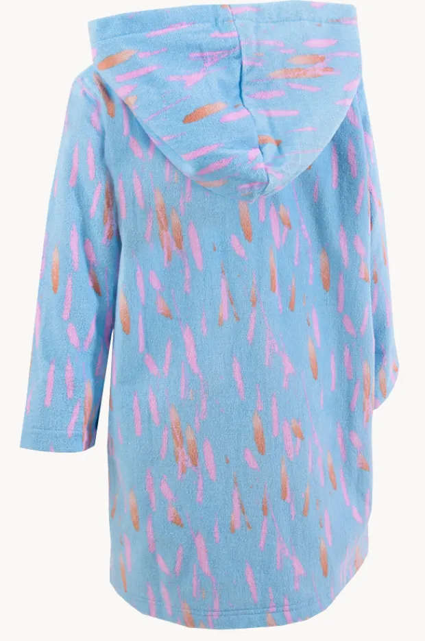 Back Beach Co Kids Pastel Breeze Hood Towel Robe 3-5Y