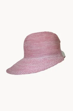 Women Cherry Red Knit Visor Cap