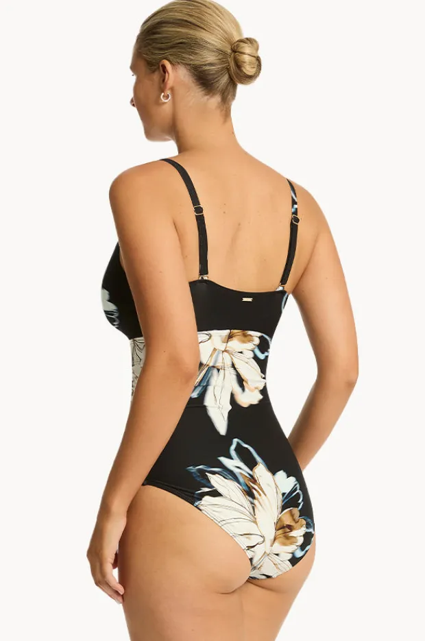 Women Sea Level La Luna DD/E Cup Wrap Front One Piece
