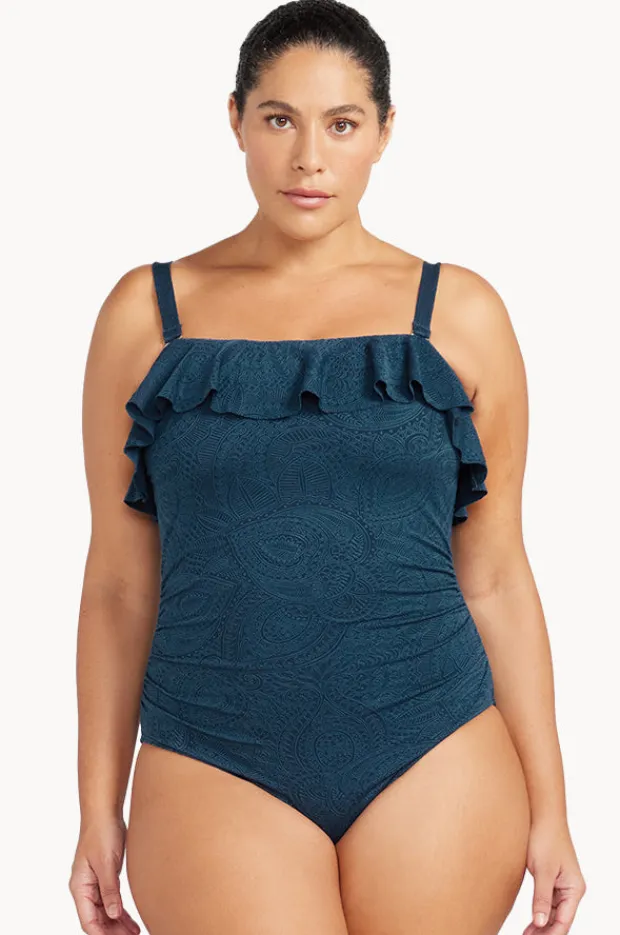 Women Artesands La Traviata Vermeer Frill Bandeau One Piece