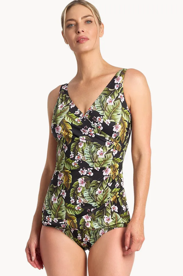 Women Poolproof Leafique Sheath One Piece