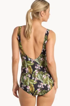 Women Poolproof Leafique Sheath One Piece