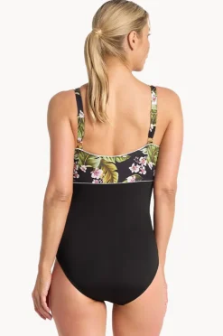 Women Poolproof Leafique Splice One Piece