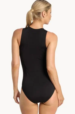 Women Poolproof Leafique Zip One Piece