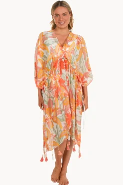 Women Pool To Party Leopard Palms Isle Dress