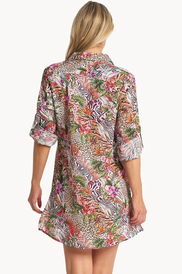 Women Jantzen Lilymaze Button Through Shirt