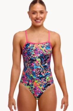 Women Funkita Lolly Leopard Single Strap One Piece