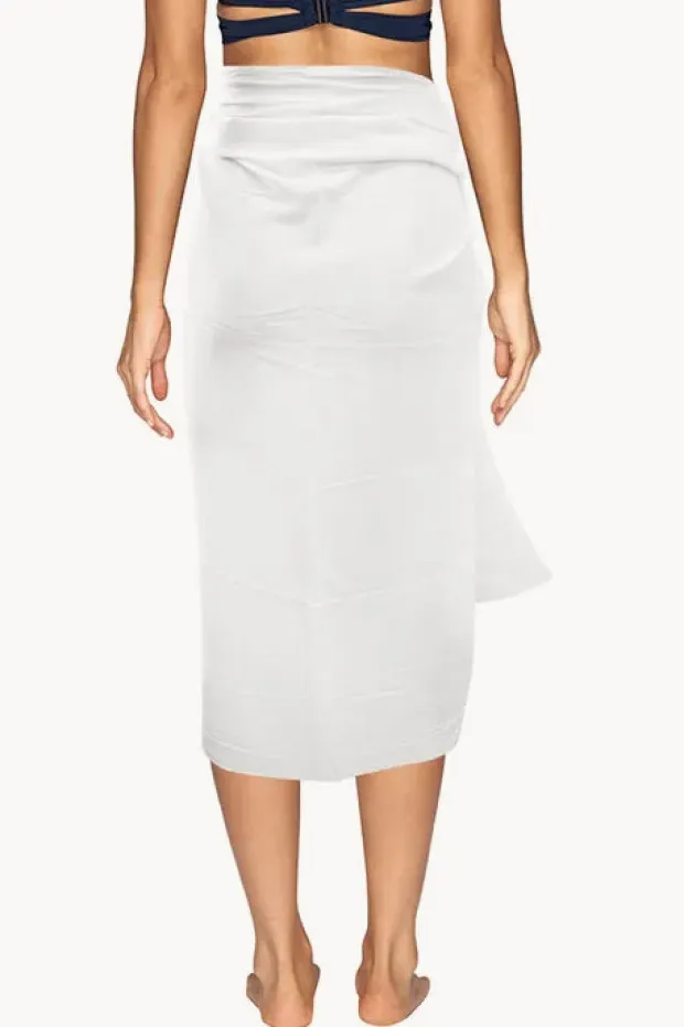 Women Sundrenched Long Plain Fringed Sarong
