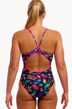 Women Funkita Lost Leaf Diamond Back One Piece