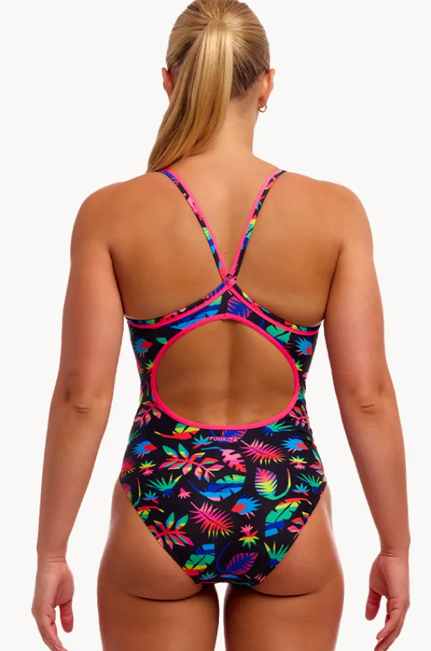 Women Funkita Lost Leaf Diamond Back One Piece