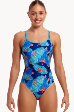 Women Funkita Lotsa Leaves Diamond Back One Piece