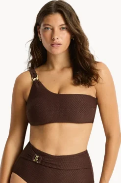 Women Sea Level Luminara One Shoulder Top