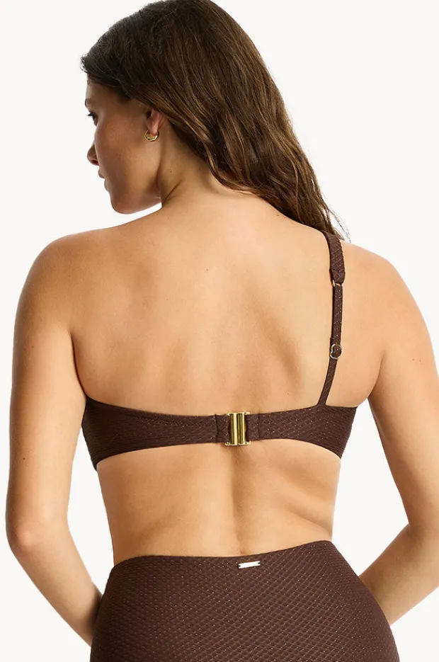 Women Sea Level Luminara One Shoulder Top
