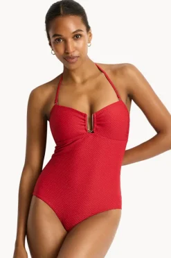 Women Sea Level Luminara U Bar Bandeau One Piece