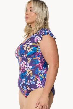 Women Capriosca Majorca Frill V Neck One Piece