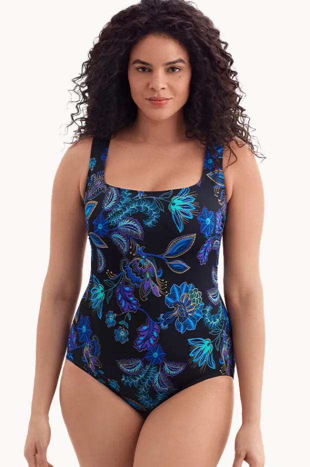 Women Longitude Majorelle Garden Long Torso Tank One Piece