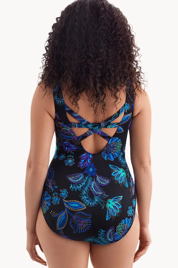 Women Longitude Majorelle Garden Long Torso Tank One Piece
