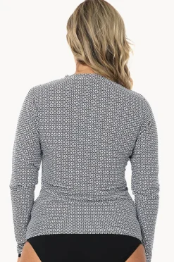 Women Babes In The Shade Mamiko Long Sleeve Zip Suntop