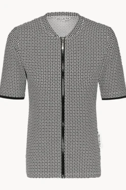 Women Babes In The Shade Mamiko Short Sleeve Zip Suntop