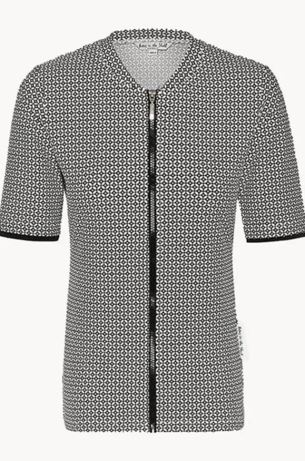 Women Babes In The Shade Mamiko Short Sleeve Zip Suntop