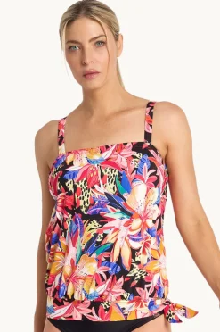 Women Jantzen Mandalay Bandeau Blouson Tankini Separate