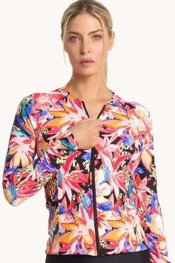 Women Jantzen Mandalay Long Sleeve Suntop