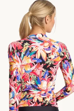 Women Jantzen Mandalay Long Sleeve Suntop