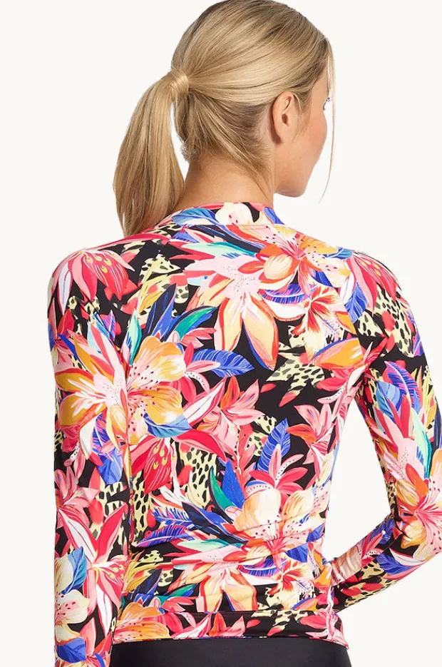 Women Jantzen Mandalay Long Sleeve Suntop