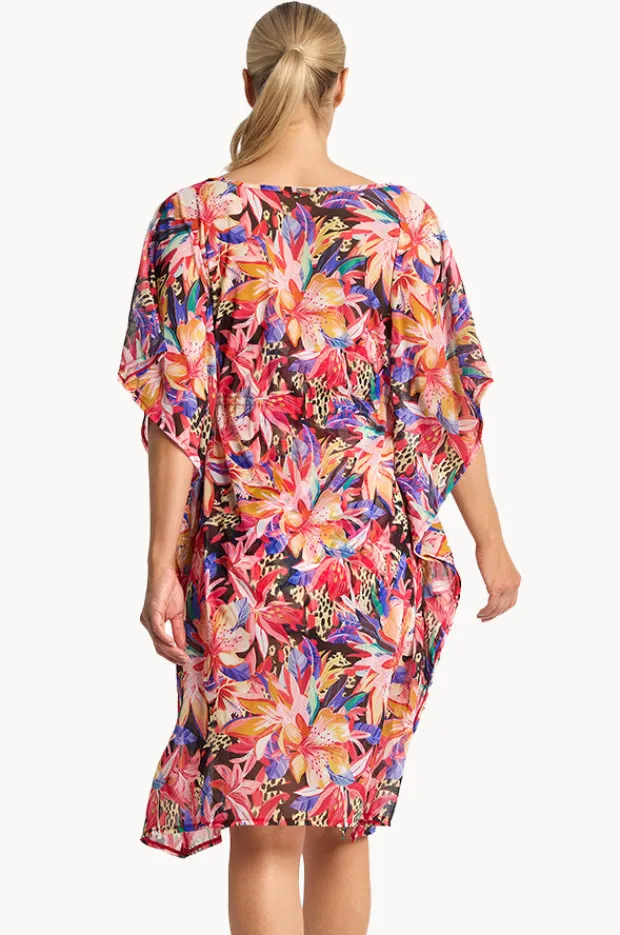 Women Jantzen Mandalay Mesh Capri Kaftan