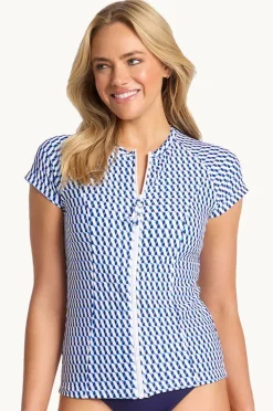 Women Sunseeker Marina Short Sleeve Suntop