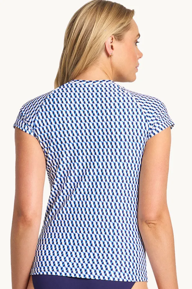 Women Sunseeker Marina Short Sleeve Suntop