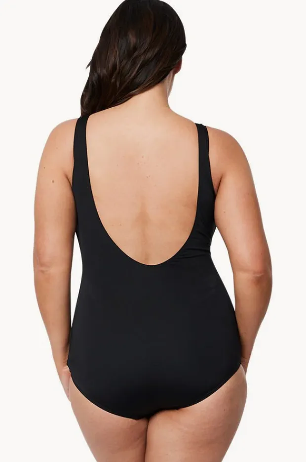 Women Poolproof Mastectomy Pintuck One Piece