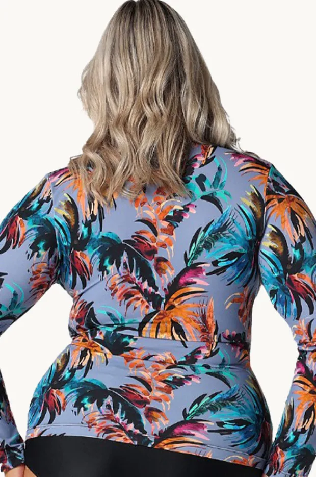 Women Capriosca Mauritius Long Sleeve Zip Suntop