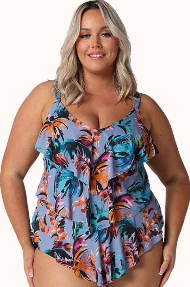 Women Capriosca Mauritius Tiered Frill Tankini Separate