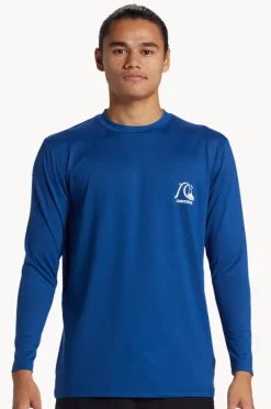 Quiksilver Mens DNA Bubble Logo Long Sleeve Suntop